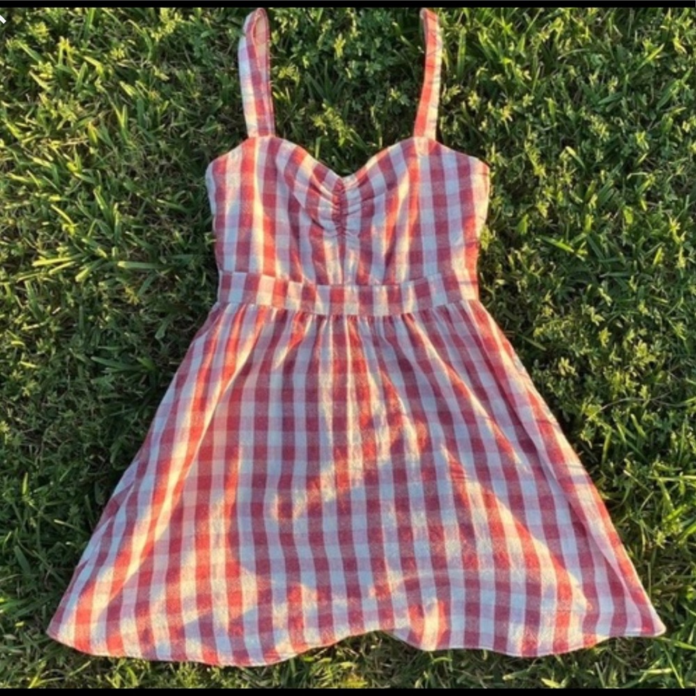 ZARA CHECKARD DRESS